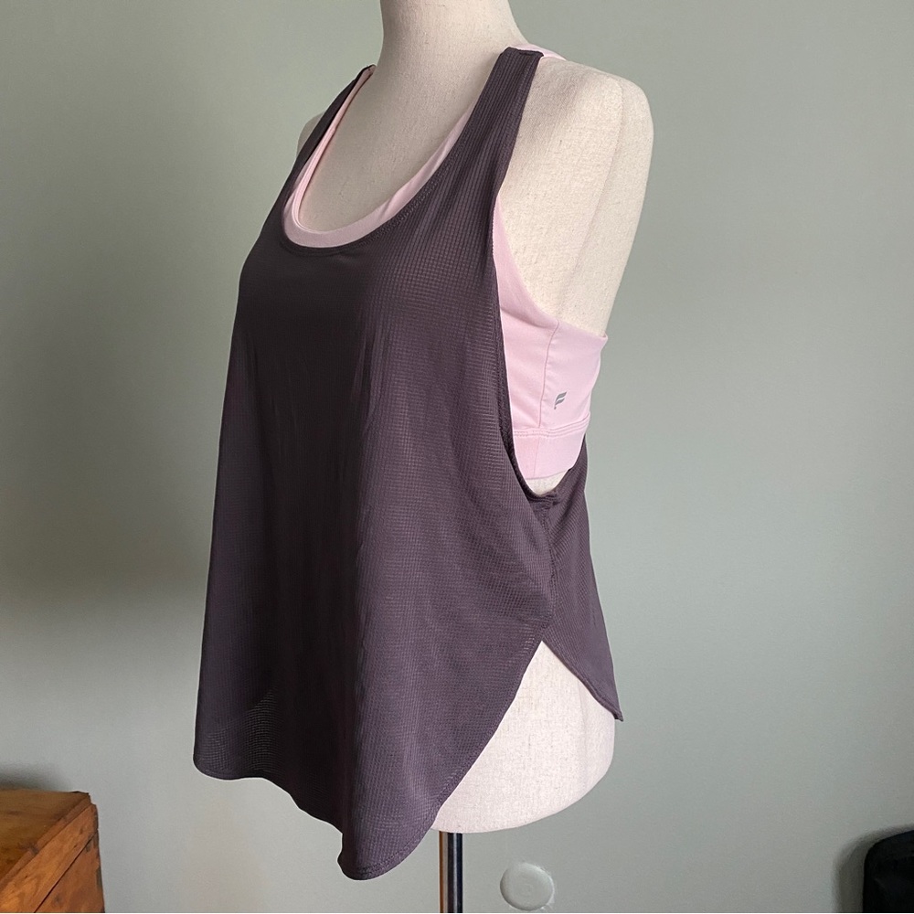 Fabletics Cashel Built-In Bra Swing Tank Size: M - image 4